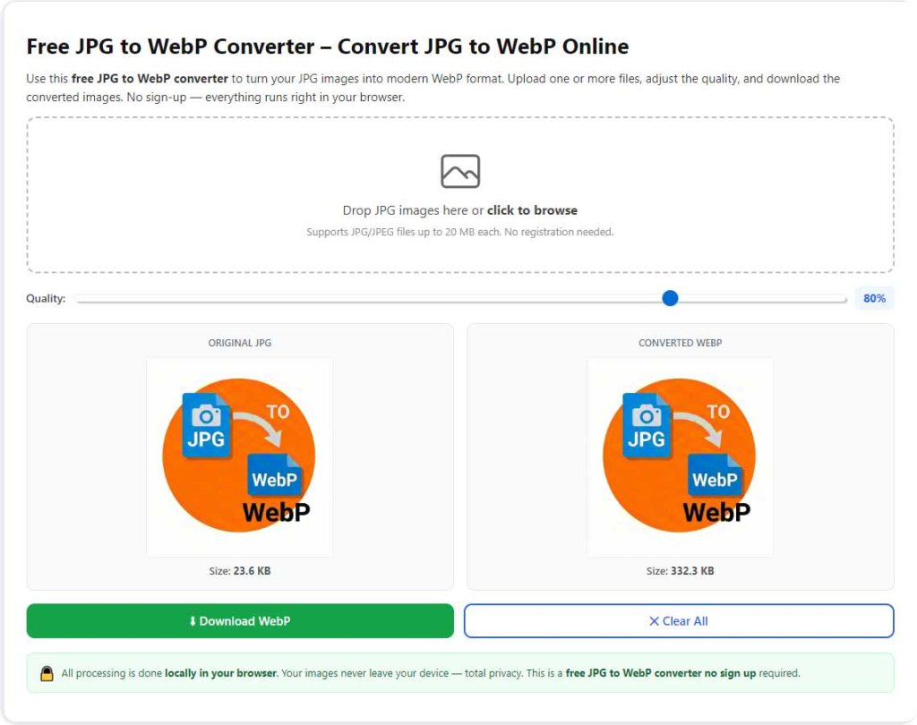 How to Convert JPG to WebP for Faster Website Load (Step-by-Step Guide) 1 How to Convert JPG to WebP for Faster Website Load
