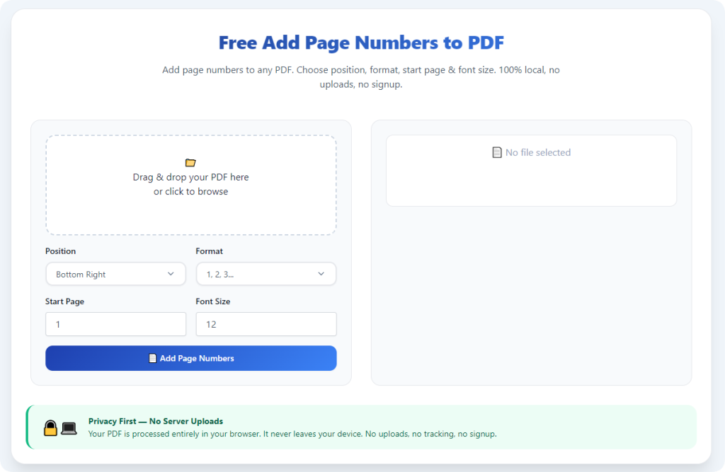 Add Page Numbers to PDF Without Software: Quick No-Install Guide 1 Add Page Numbers to PDF Without Software