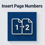 Insert Page Numbers into PDF