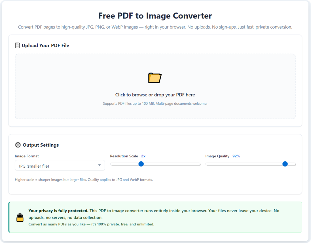 PDF to Image Converter Without Watermark Free: No Marks & Clean Outputs 1 PDF to Image Converter Without Watermark Free