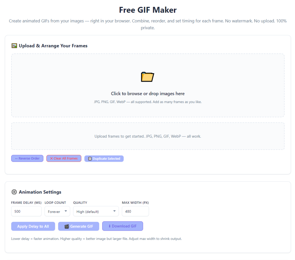 GIF Maker Without Watermark Free: Create Clean Animations Instantly 1 GIF Maker Without Watermark Free
