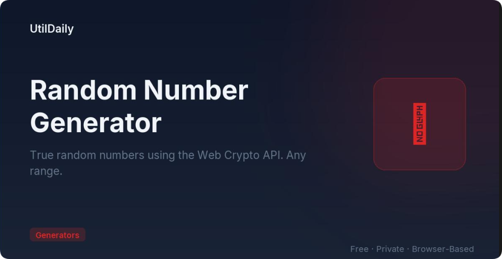 random number generator online free 1