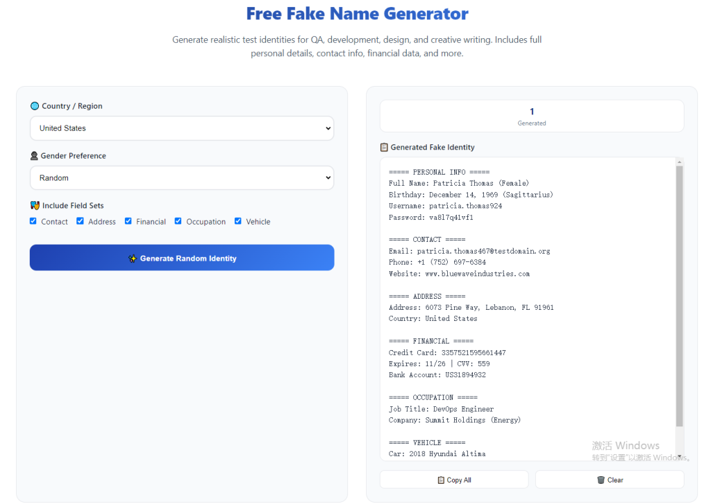 Fake Name Generator With Address and Email: Complete Practical Guide 1 Fake Name Generator With Address and Email