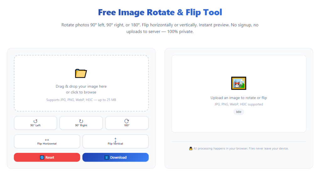How to Use Image Rotate & Flip Tool to Fix Tilted Photos