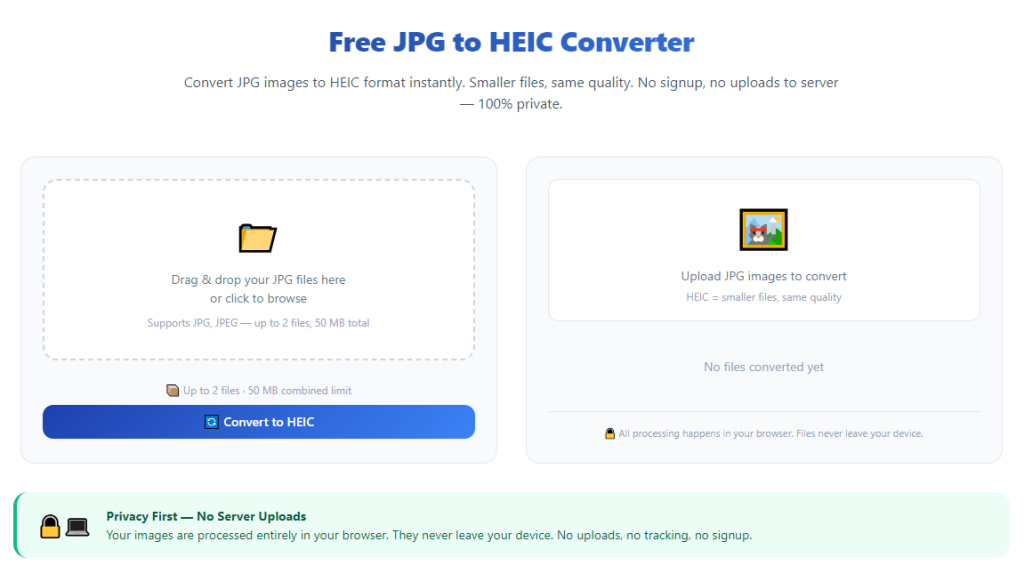 How to Use JPG to HEIC Converter Save Storage
