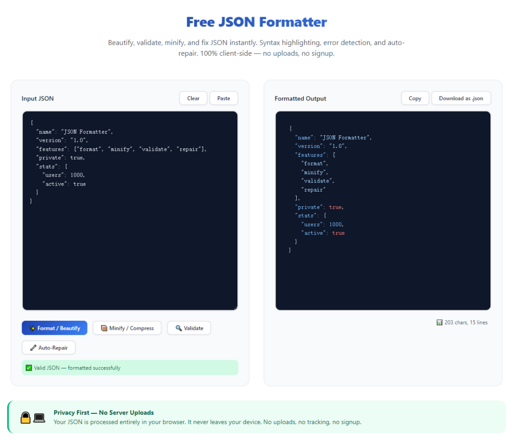 How to Use Online JSON Formatter to Fix Syntax Errors