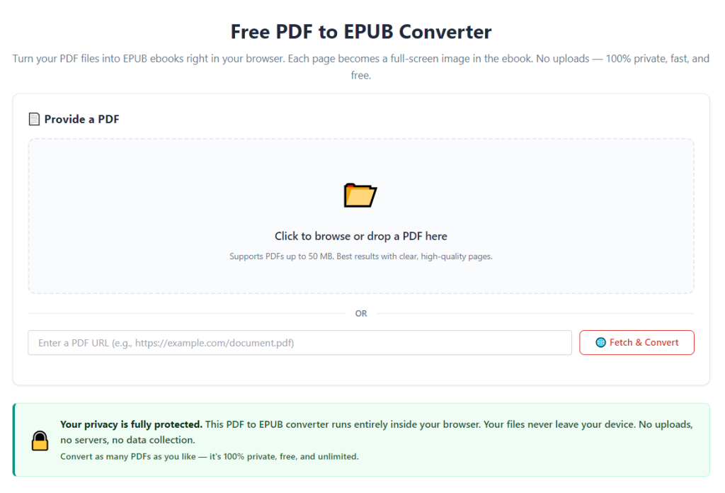 PDF to EPUB Converter Reflow Text For E-Readers
