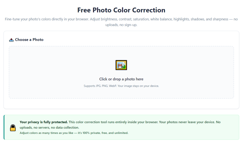 Photo Color Correction for Product Listing Images