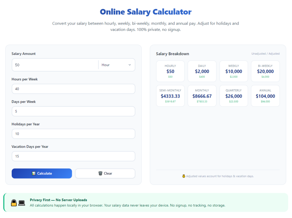 How to Use Salary Calculator to Estimate After Tax Pay