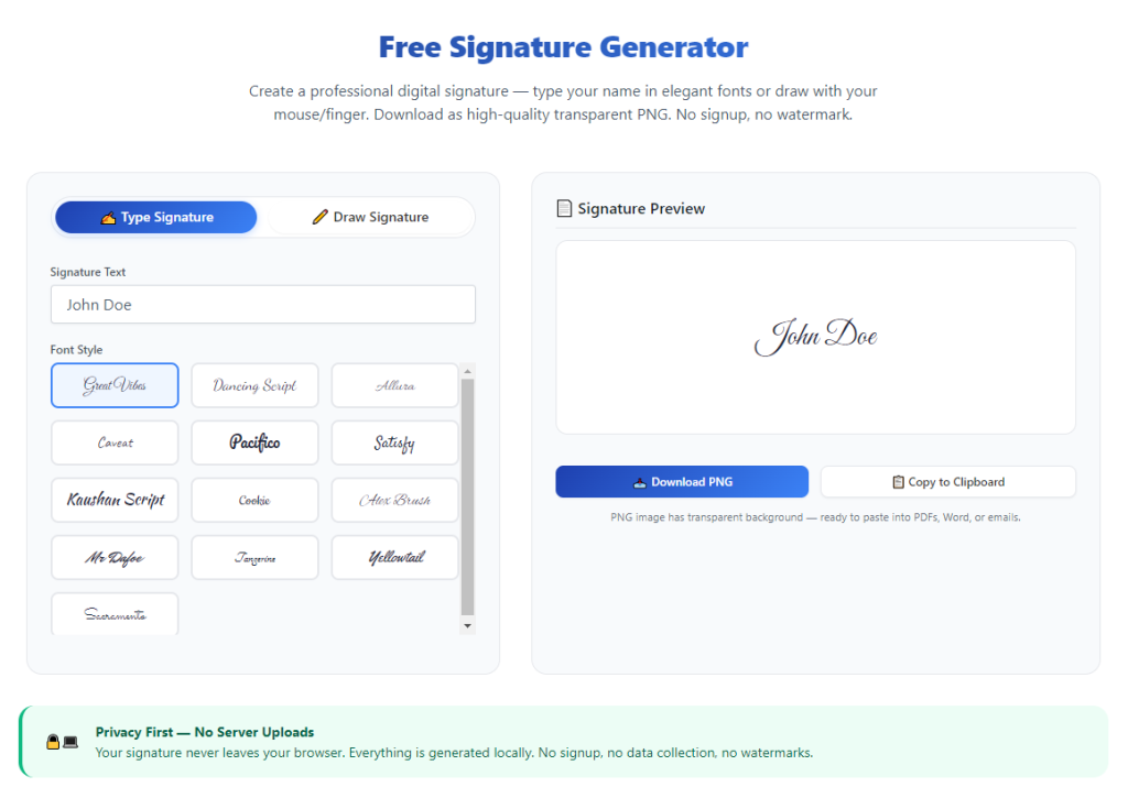 Signature Generator Without Watermark Free: Professional Setup Guide 1 Signature Generator Without Watermark Free