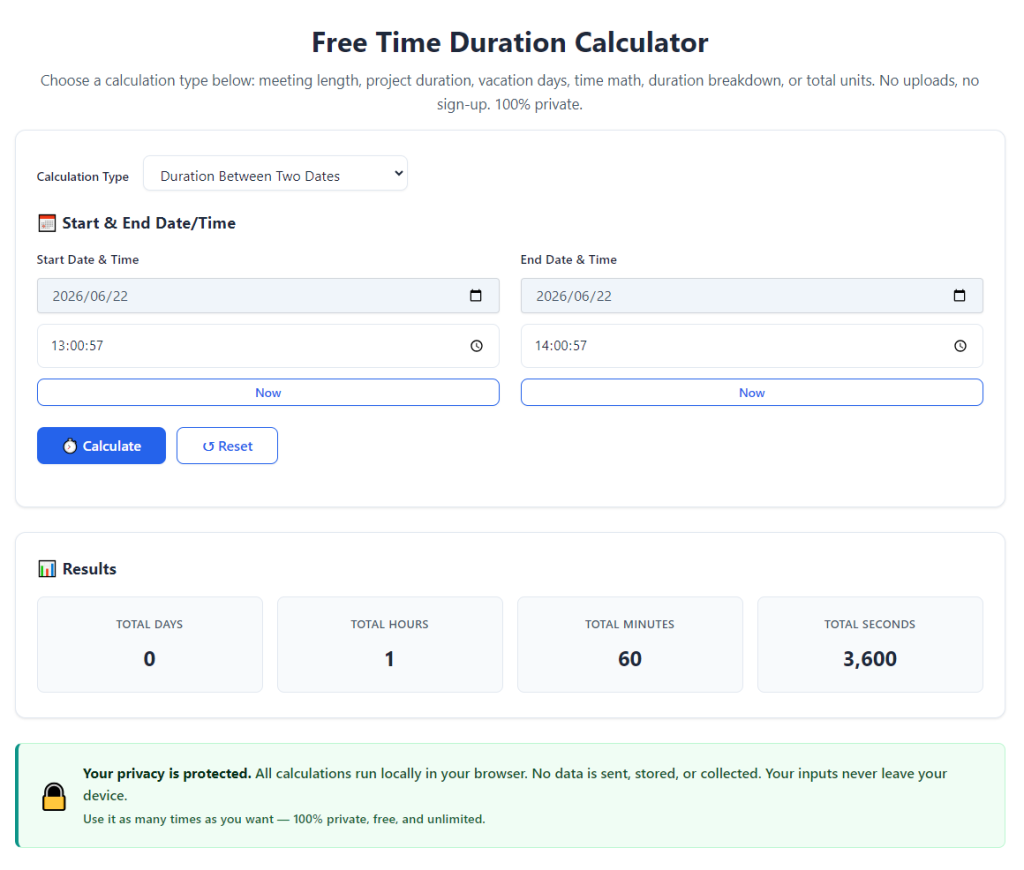 How to Use Time Duration Calculator for Work Timesheets