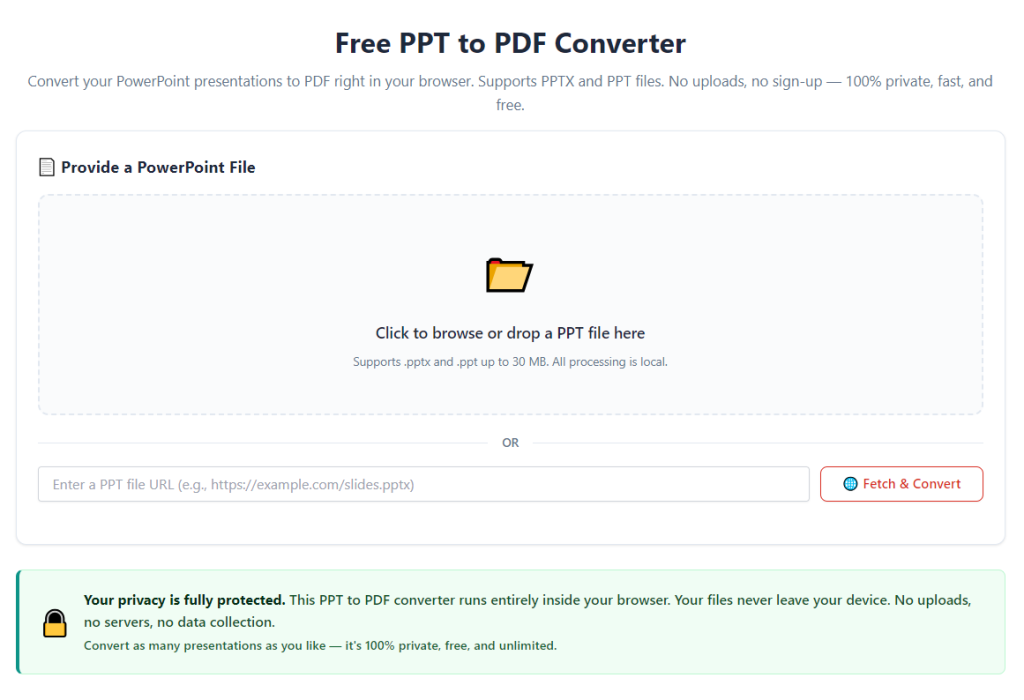 PPT to PDF Converter Batch Multiple Slides