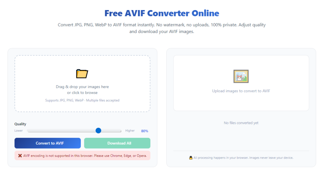What Is the Best Free AVIF Converter Online Without Signup
