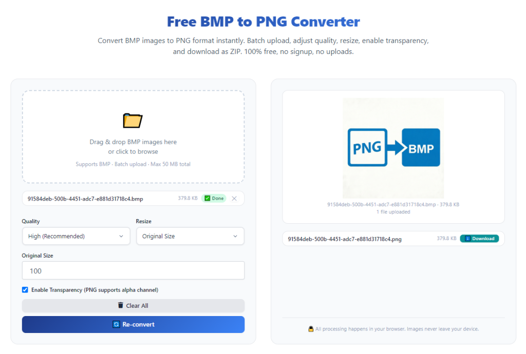 How to use BMP to PNG converter online without signup: Fast Clean Conversion 1 How to use BMP to PNG converter online without signup