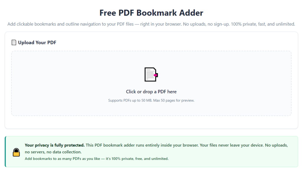 How to Use PDF Bookmark Adder for Long Reports
