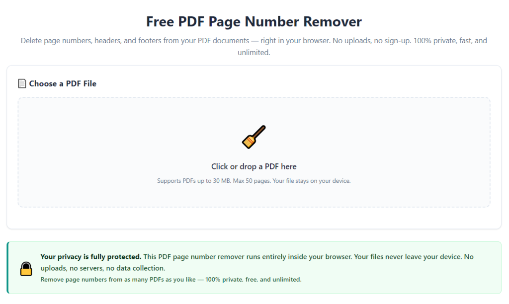 How to Use PDF Page Number Remover for Scanned Files