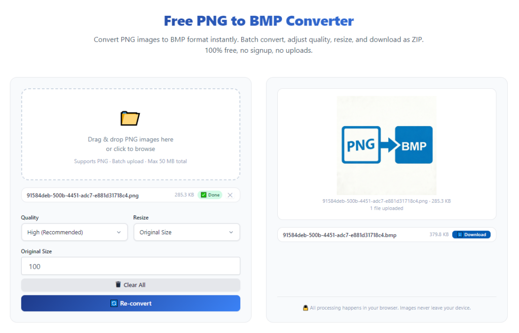 How to use PNG to BMP converter online no signup: Easy Step-by-Step Guide 1 How to use PNG to BMP converter online no signup