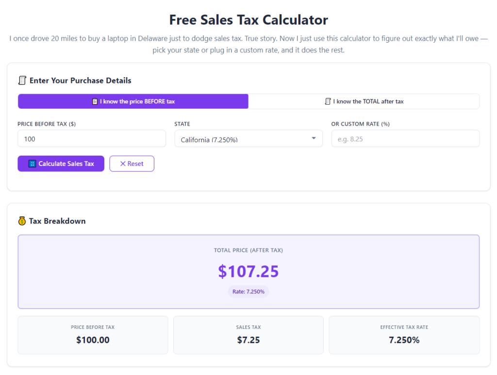How to use sales tax calculator for US shopping: Accurate Budget Guide 1 How to use sales tax calculator for US shopping